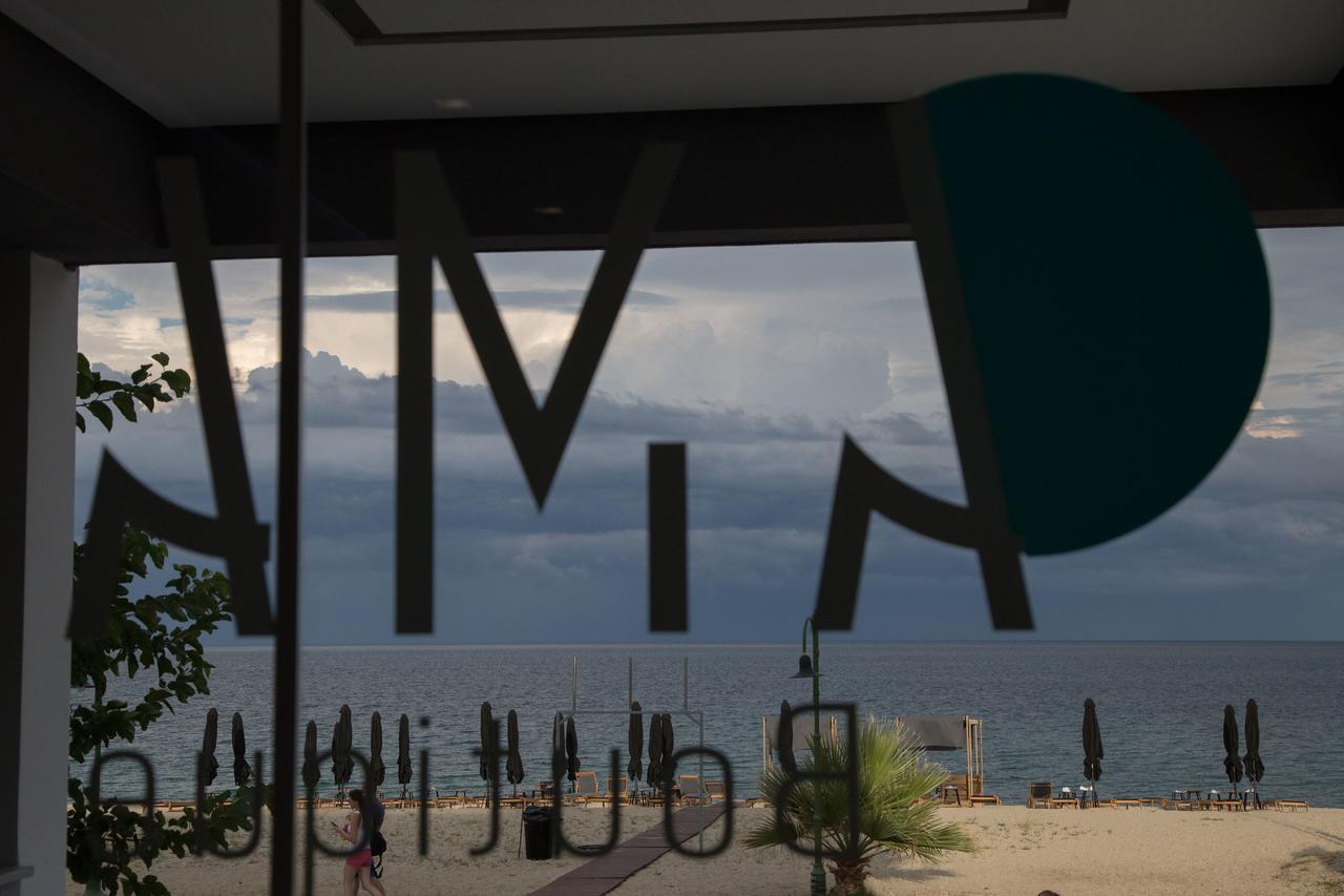 Amalia Rooms Sea View Nea Vrasna Ngoại thất bức ảnh