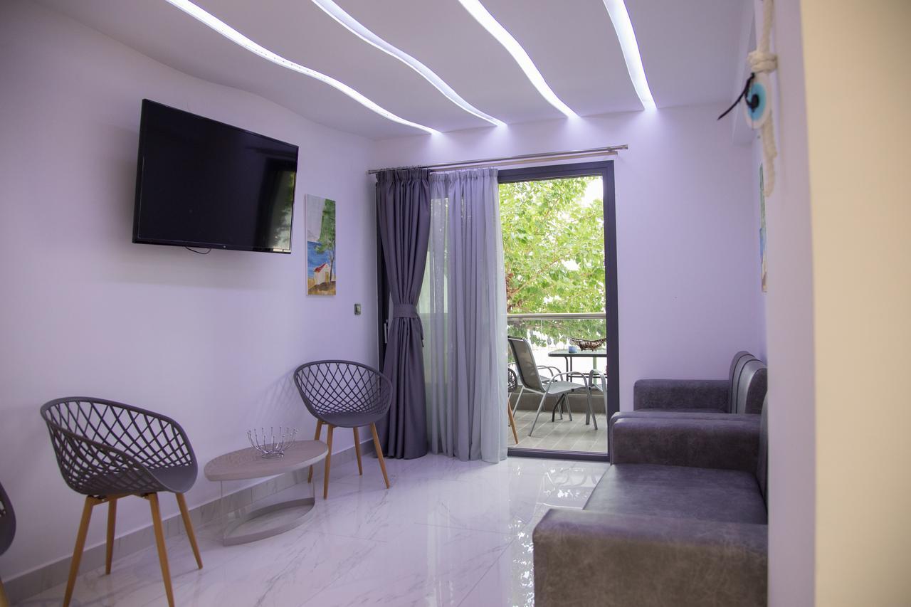Amalia Rooms Sea View Nea Vrasna Ngoại thất bức ảnh